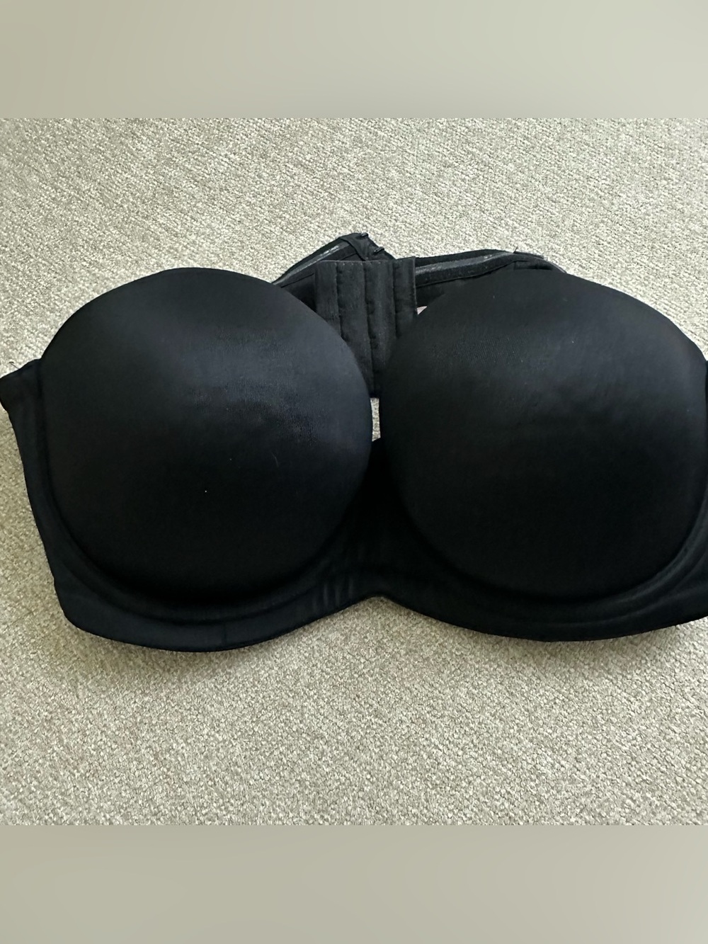 Cacique black strapless bra size 42B